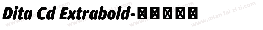 Dita Cd Extrabold字体转换